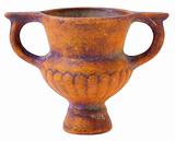Miniature ceramic brown vase