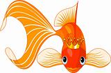 Cartoon Goldfish queen