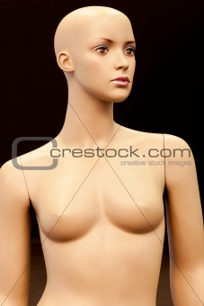 Bald girl mannequin 
