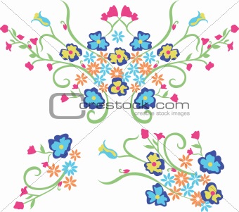 decorative flower emblem