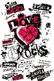 love poster in newspaper style