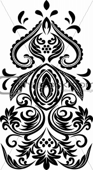 floral scroll pattern
