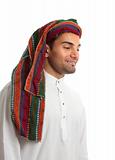 Smiling young arab man