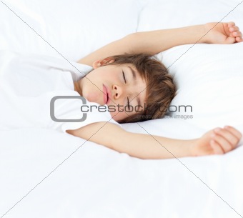 Portrait of a beautiful little boy sleeping