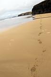 ballybunion beach horse hoofprints