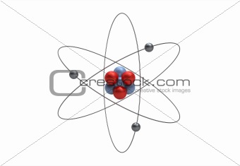 Model of a lithium atom