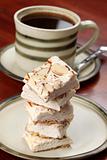 Czech nougat and coffee