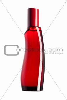 Beautiful red perfume bottles
