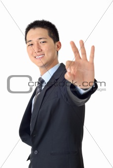 smiling young businessman