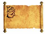 Sheet of ancient parchment