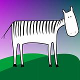 drawing of a zebra