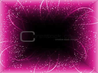 Infinite Perspective Pink Stars Background.