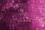 Purple Abstract Corporate Data Internet Grid