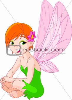 Cute laughing fairy