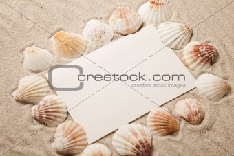 Sands, messages, shells and best from holidays