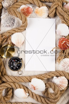 Paper background and shell