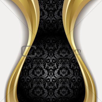 Black  and gold background 