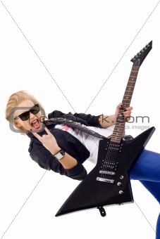 energic guitar player