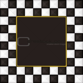 checkered square picture picture frame