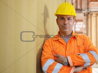 industrial worker in warehouse