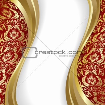 Red  and gold background 