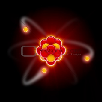 Glowing Nuclear Core with Electrons