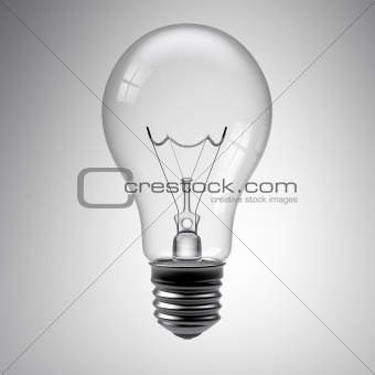 Light Bulb on White