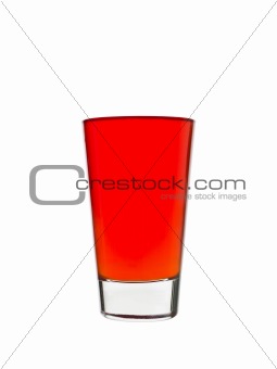 Glass of red lemonade