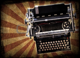 Grunge typewriter