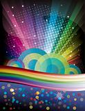 Rainbow Disco Background