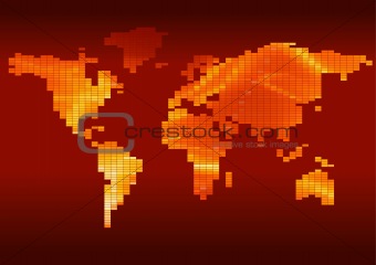 Checkered World Map