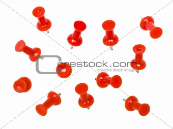 Red Pushpins