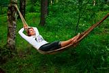 Woman in a hammock