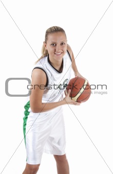 Smiling basketball player 