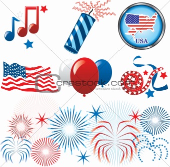 July 4th Icons
