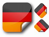 Sticker with German flag