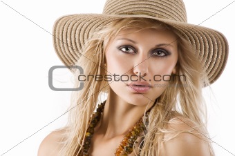 hat summer portrait
