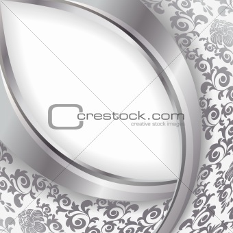White and silver background 