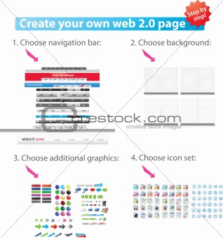 Web Designers toolkit series - Large collection of web graphics