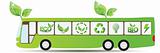 Green environmental bus