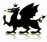 heraldic medieval dragon