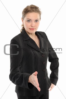 Woman handshake