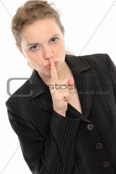 Woman silencing