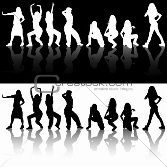 Dance Girl Silhouette