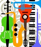 Abstract vector music instruments