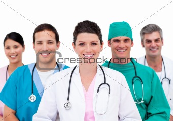 Close-up of a medical team
