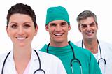 Portrait of a smiling medical team