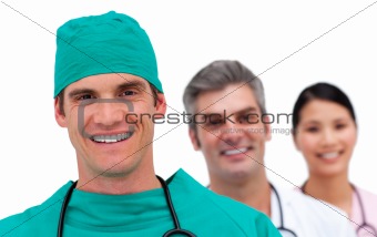 Portrait of a multi-ethnic medical team