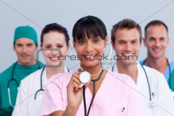Portrait of a young medical team