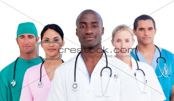 Portrait of confident medical team